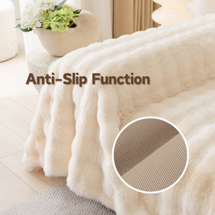 Premium Faux Fur Non-Slip Sofa Covers | Skanto