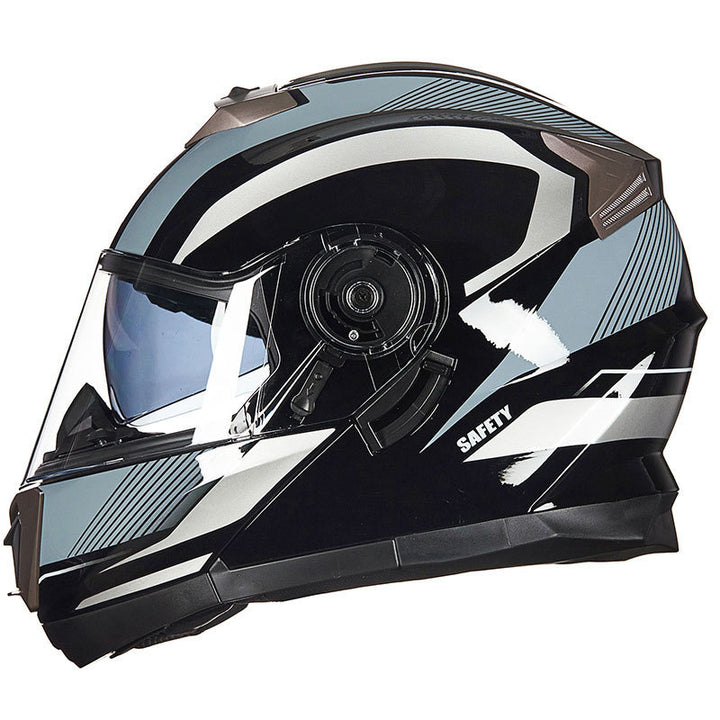 Aerodynamisk Full-Face Motorsykkelhjelm Skanto
