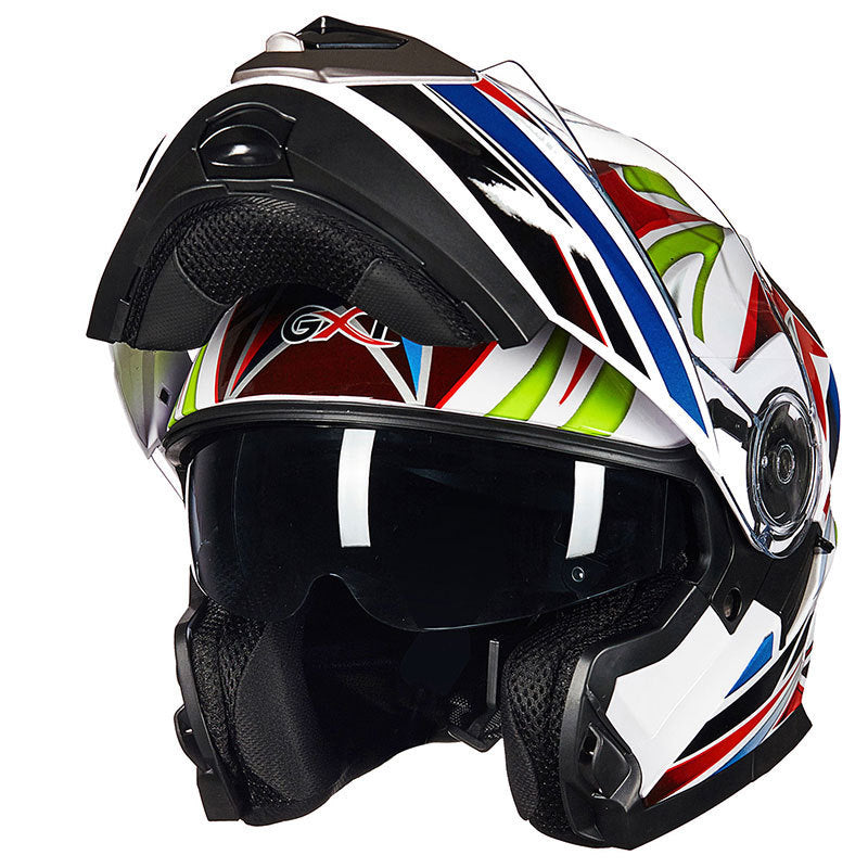 Aerodynamisk Full-Face Motorsykkelhjelm Skanto