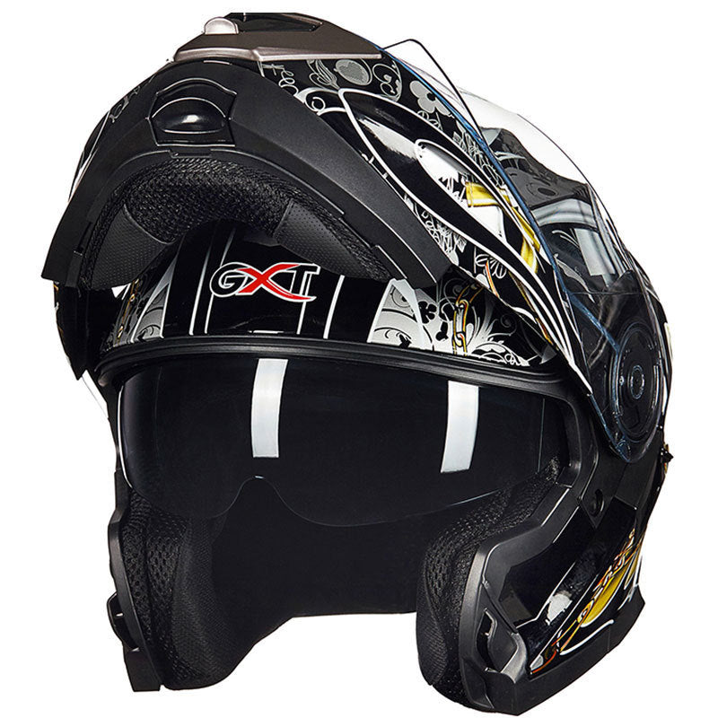 Aerodynamisk Full-Face Motorsykkelhjelm Skanto