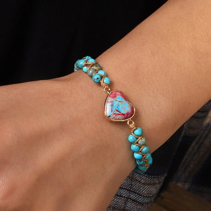 Skanto | Hjerte Jasper Armbånd