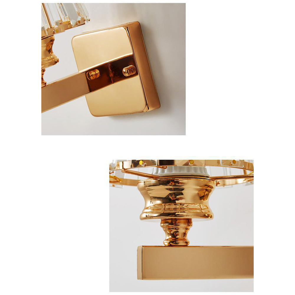 Skanto | Krystallglass Vegglampe med Moderne Arm Design