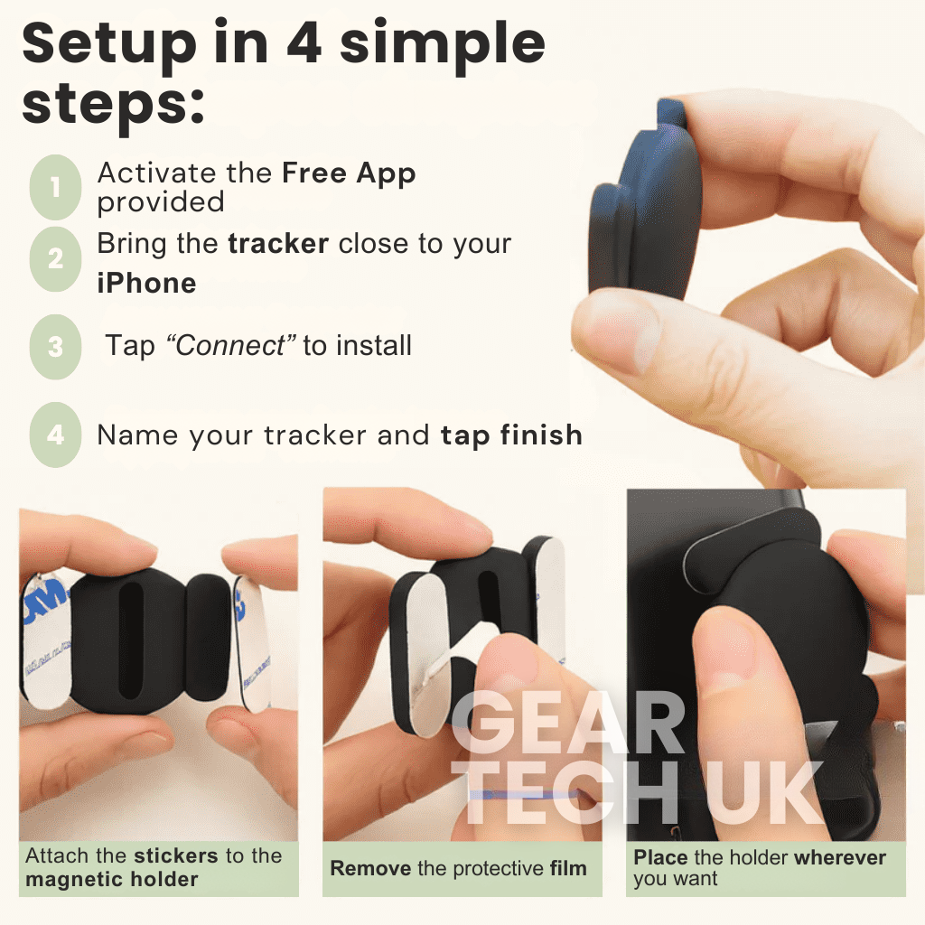 Skanto | GPS Tracker for Motorsykler | Ingen abonnement, kompatibel med Android & iOS for sanntidsplassering sporing