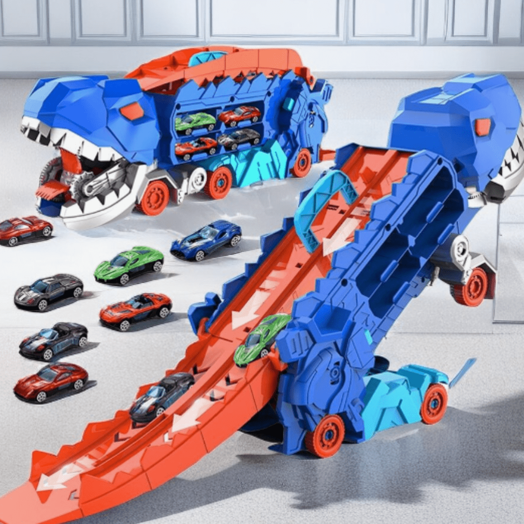 Skanto | Dino Adventure Truck Unik transformerbar leke-sett for uendelig moro