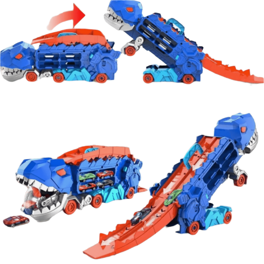 Skanto | Dino Adventure Truck Unik transformerbar leke-sett for uendelig moro