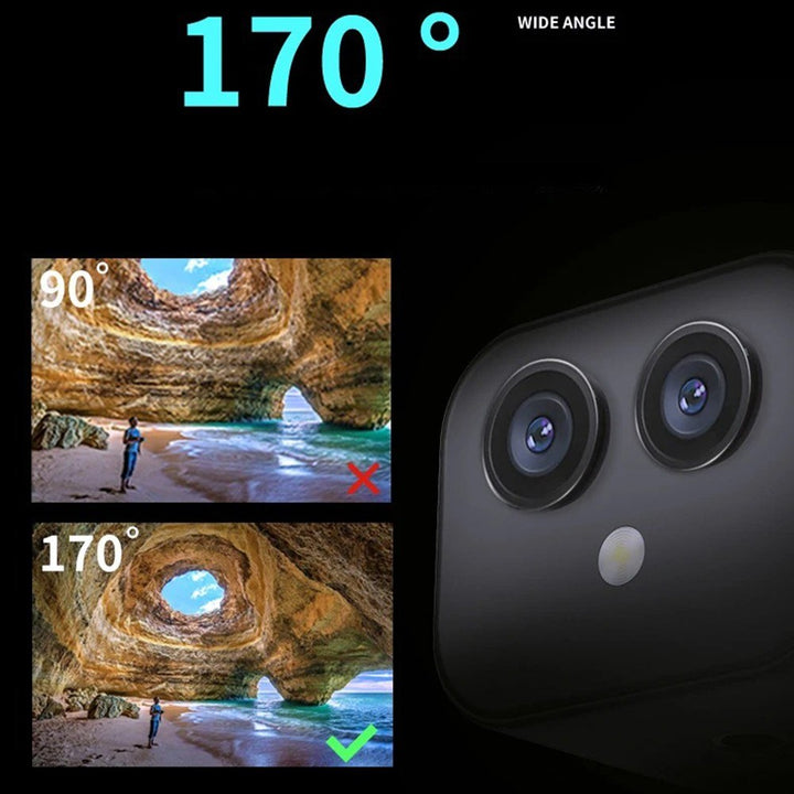Skanto | Trådløst 4K sikkerhetskamera med 170° vidvinkel og intercom