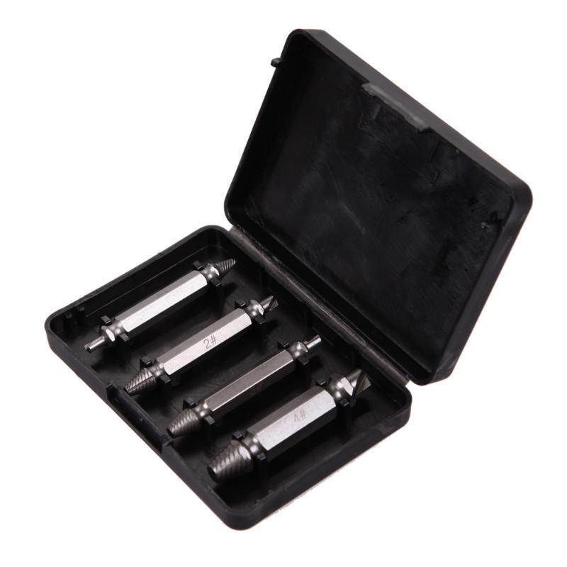 Skanto | Skadet Striplet Skruetrekkere 4Pcs/set Doblesidige Borebiter