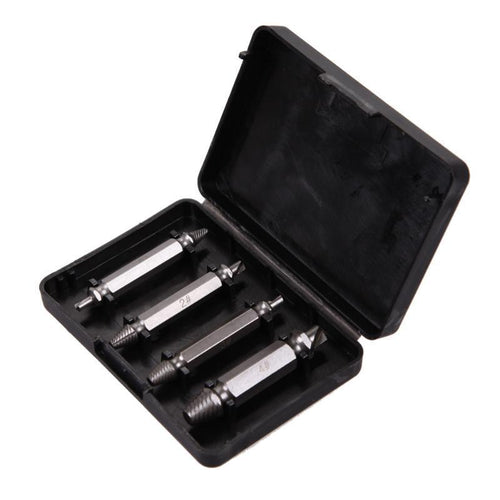 Skanto | Skadet Striplet Skruetrekkere 4Pcs/set Doblesidige Borebiter