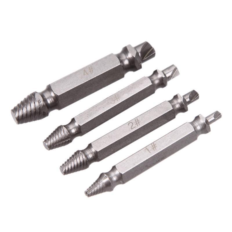 Skanto | Skadet Striplet Skruetrekkere 4Pcs/set Doblesidige Borebiter