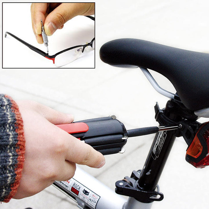 8-i-1-skrutrekker med LED-lommelykt | Skanto