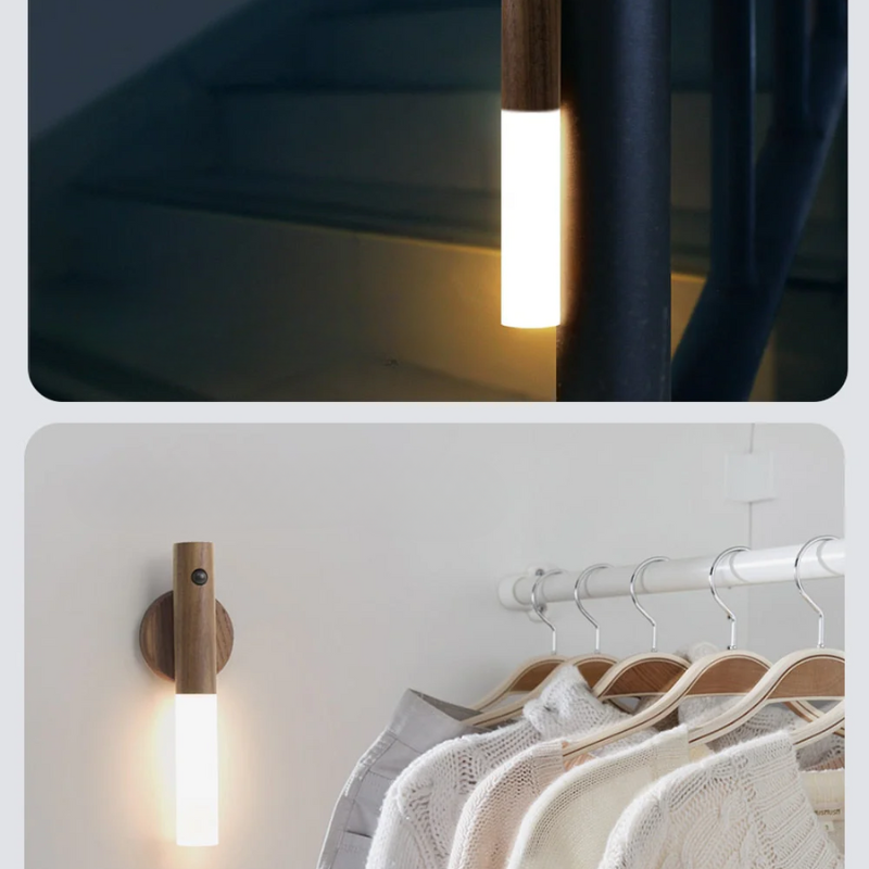 LED Nattlys med Bevegelsessensor - Umiddelbar Belysning for Hjem | Skanto