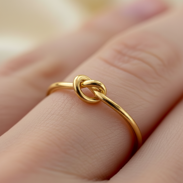 Skanto | Delikat Hjerte Knute Bond Ring