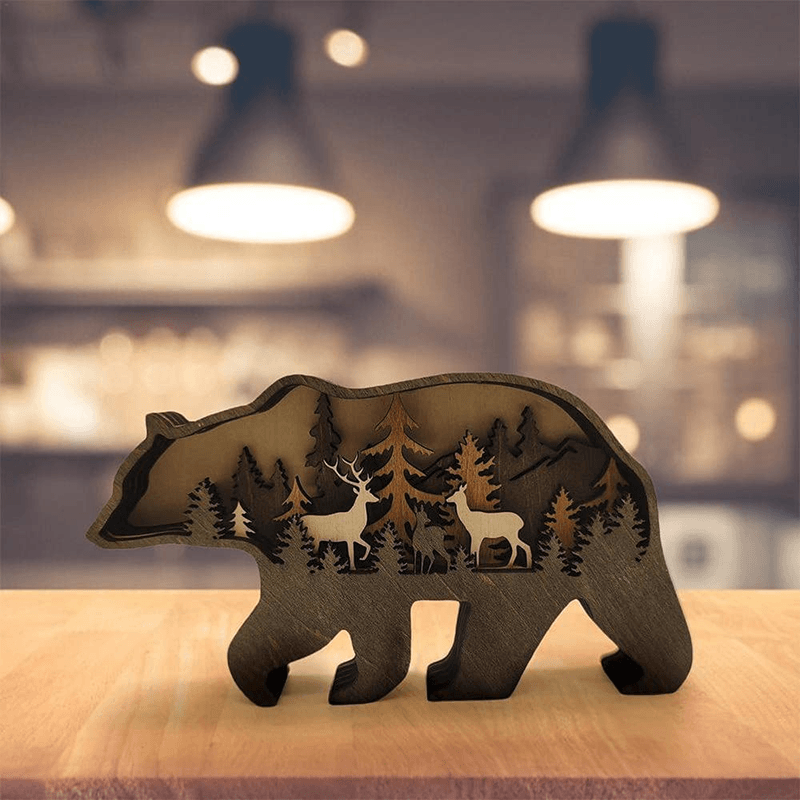 Skanto | 3D Kreativ Tre Dyre Snitting Håndverksgave
