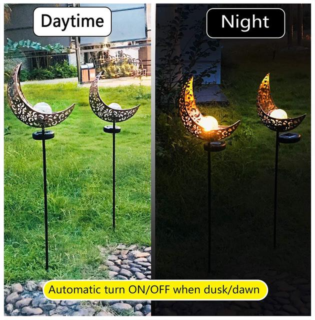 Skanto | Solhagen Lys laget av Metall – Vanntett LED Design i Måne, Flamme, Sol eller Stjerneform