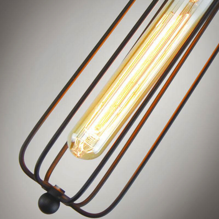 Skanto | Industriell Pendellampe i Retro Design – Vintage Hengelampe med Metallgitter