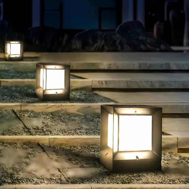 Stilig LED gulvlampe for elegant utendørsbelysning | Skanto