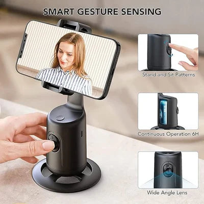 360° Drehung Smart Auto Gesicht Objektverfolgungs Halter
