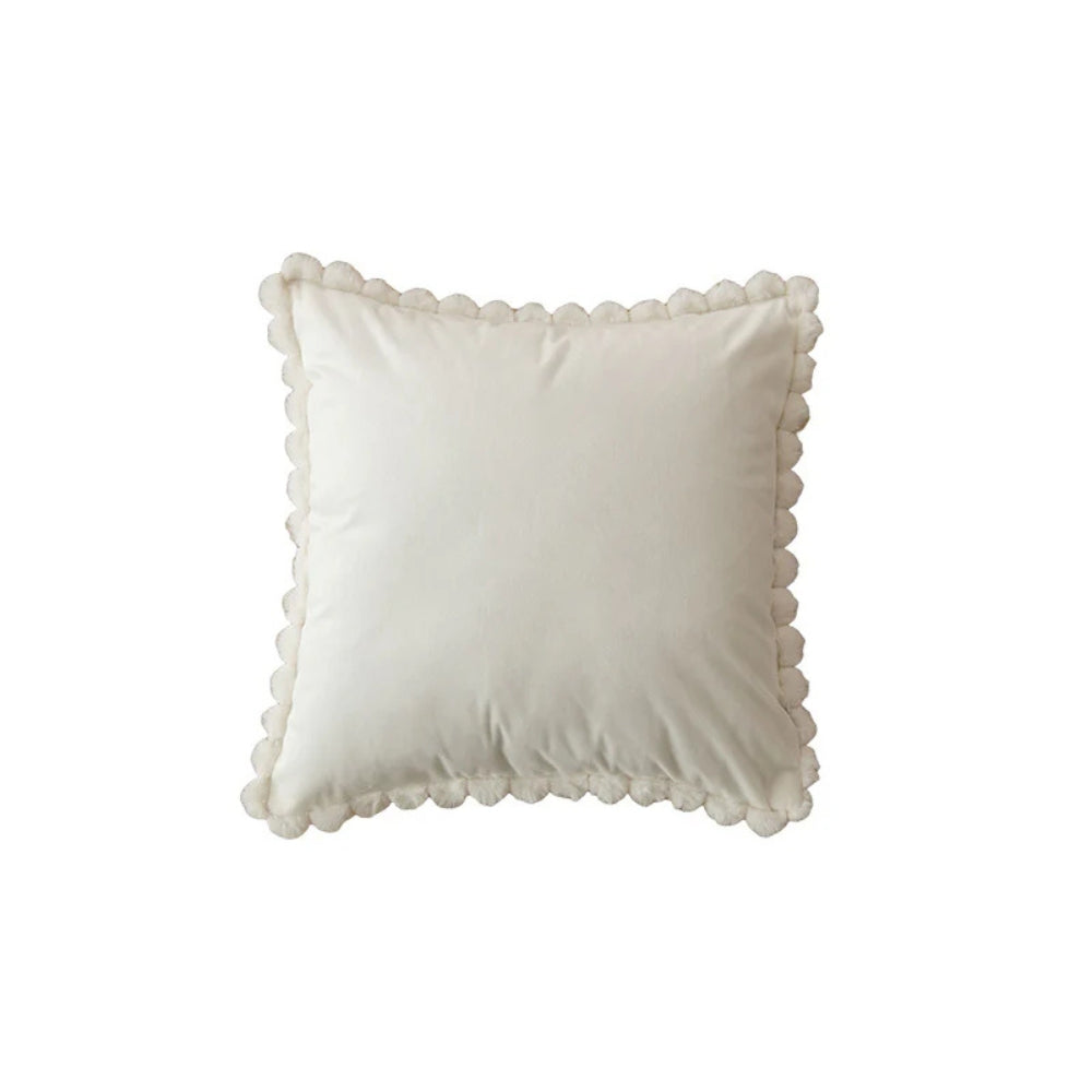 Skanto | Fløyel Pom-Pom Trim Putetrekk