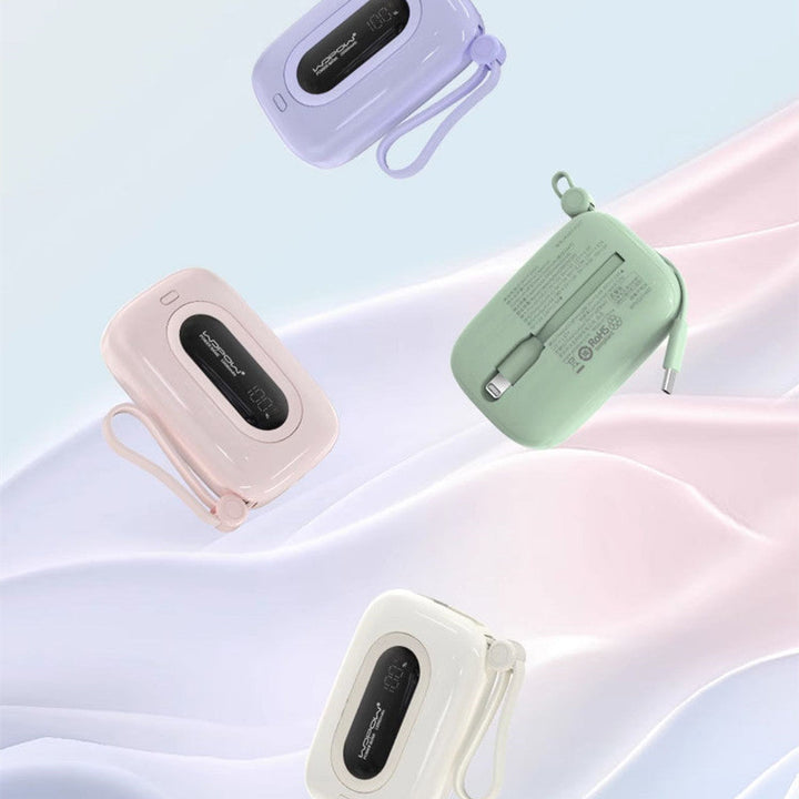 Skanto | 10000mAh Innebygd Dobbelt Kabel Power Bank