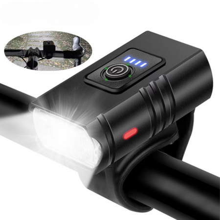Skanto | USB-C Oppladbart LED Sykkellys – Enkel Montering Frontlys for Vei- og Terrengsykler