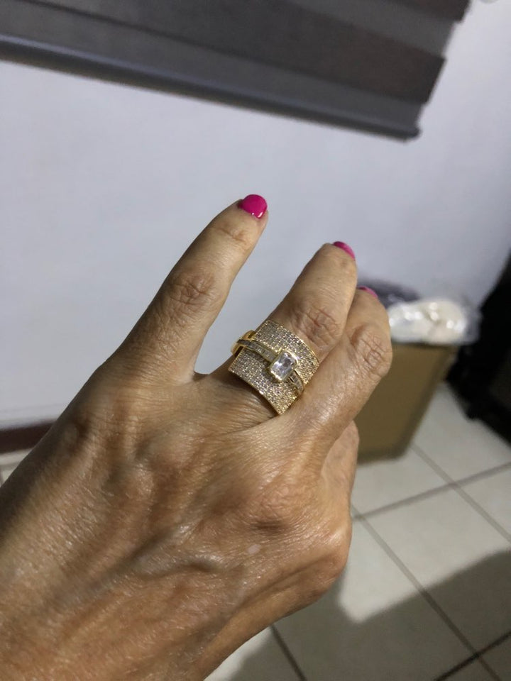 Skanto | Monaco Design Luksuriøs Statement Stabil Ring For Kvinner