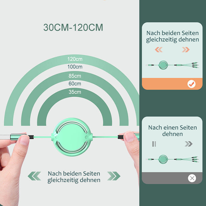 Skanto | 3 i 1 mobil ladeledning