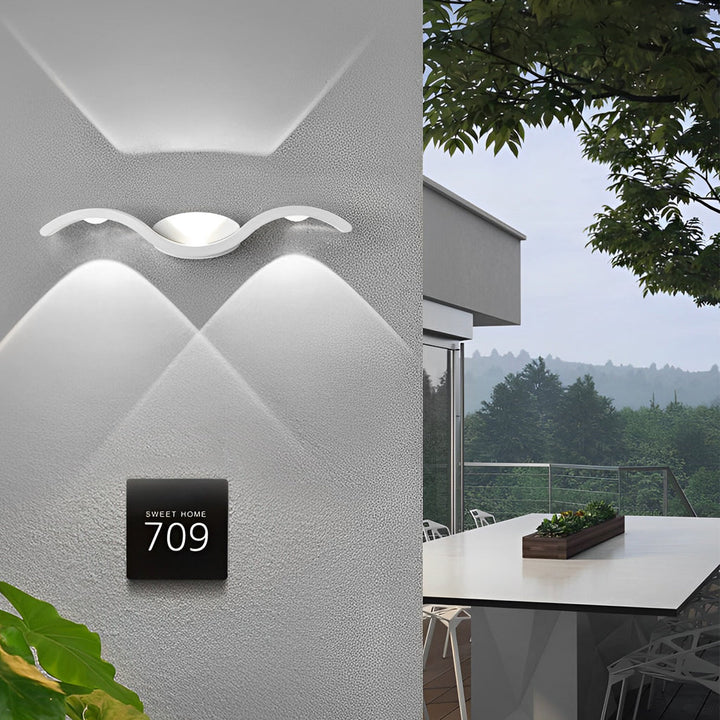 Skanto | Vegglampe Moderne Utendørs LED Opp Ned Lampe