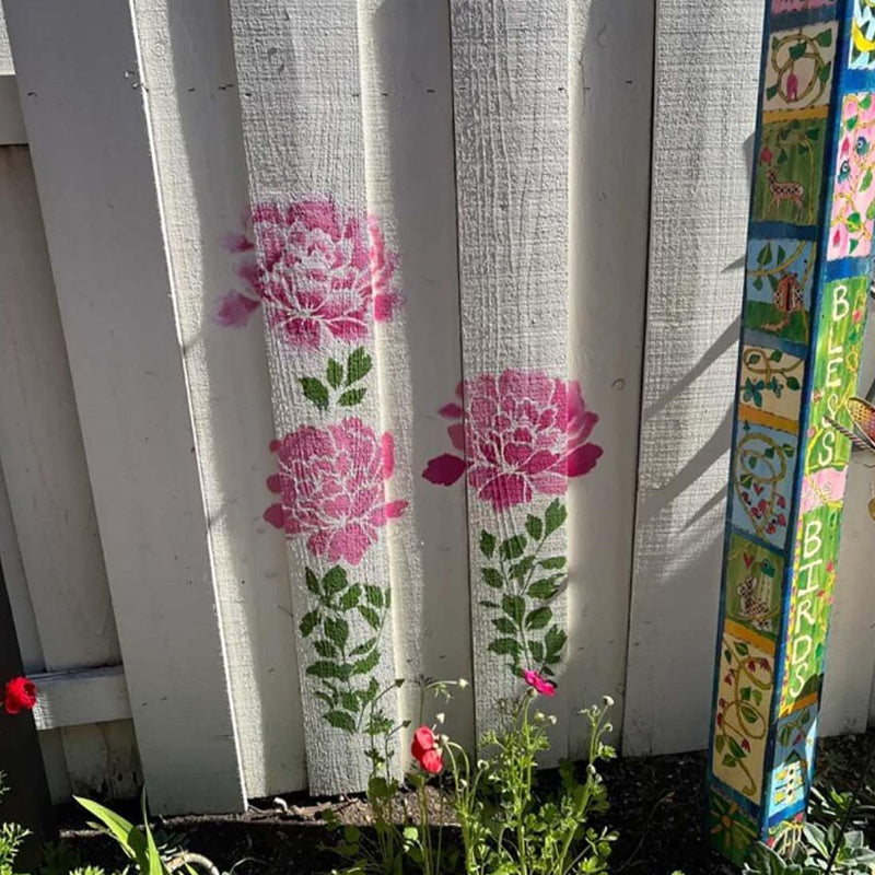 Skanto | 🔥DIY Dekorasjon🌻 - Hagegjerde Stort Blomster Tegning Maler