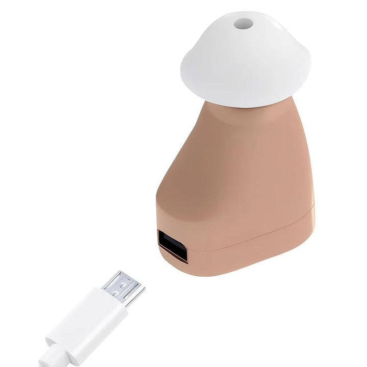 ClearHear | Oppladbar ITE-hørselforsterker – Støyreduksjon – Ergonomisk in-ear-passform – Klarere tale for eldre til daglig bruk Skanto