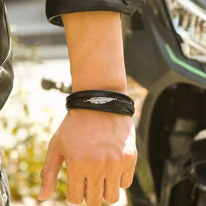 Skanto | Memorial Feather Herrearmbånd