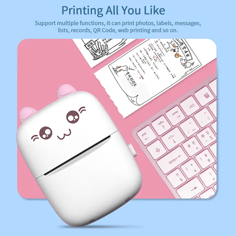 Bærbar termisk mini fotoprinter Skanto