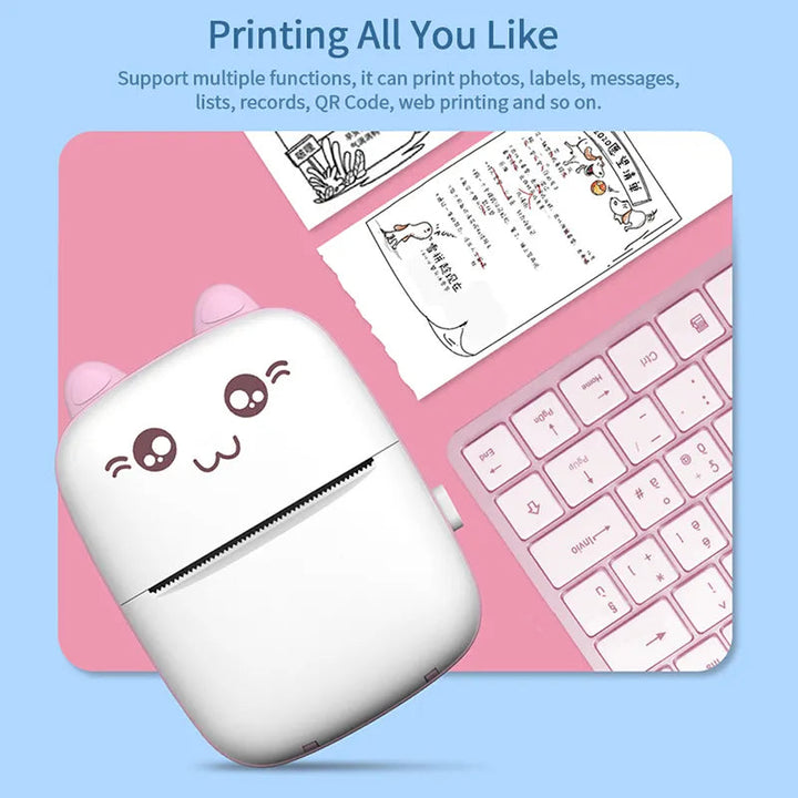 Bærbar termisk mini fotoprinter Skanto