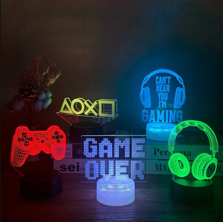 Gamer 3D LED-lamper | Skanto