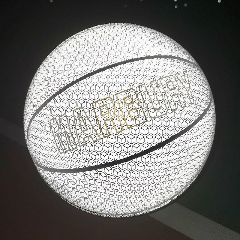 Skanto | Kule Luminøse Basketball, med Standard Størrelse, Mykt Skinn og Moderat Sprett
