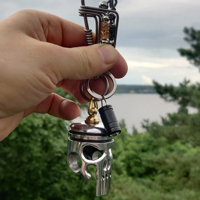 Skanto | Piston Art Skull Nøkkelring
