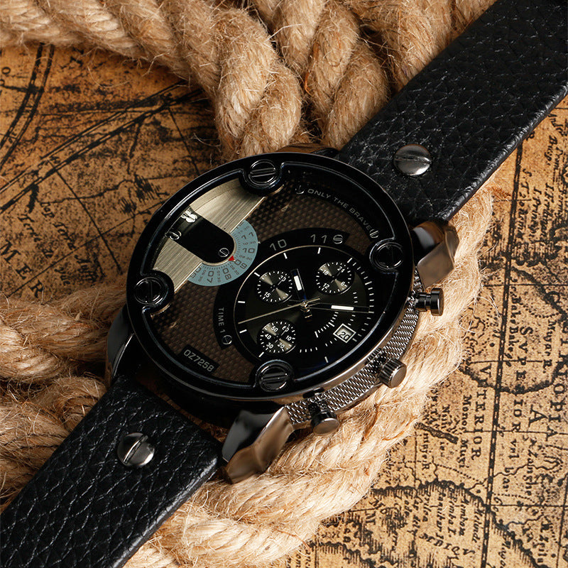 Skanto | Men’s Fashion Stor Ur Stil Stål Armbånd Klokke