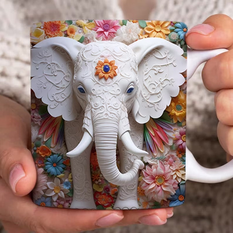 Skanto | 3D Elefant Blomsterkopp