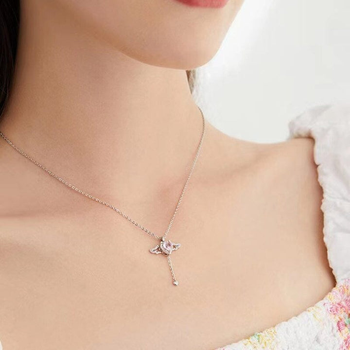 Skanto | Pink Angel Wings Necklace