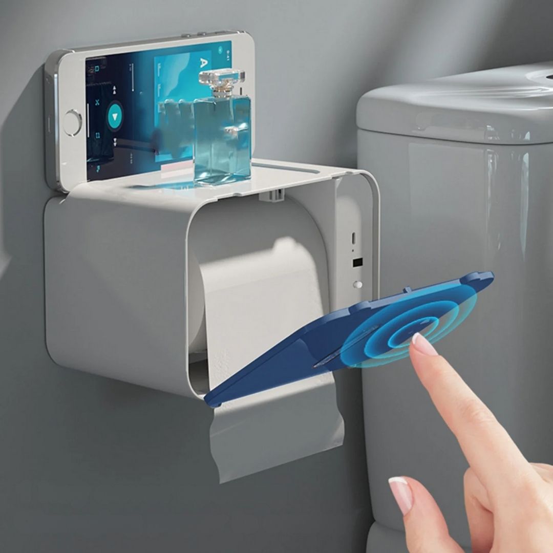 CleanGuard | Berøringsfri Toalettpapirdispenser – Sensorsensitiv – Auto-Fold Snitt – For Travle Toaletter Skanto