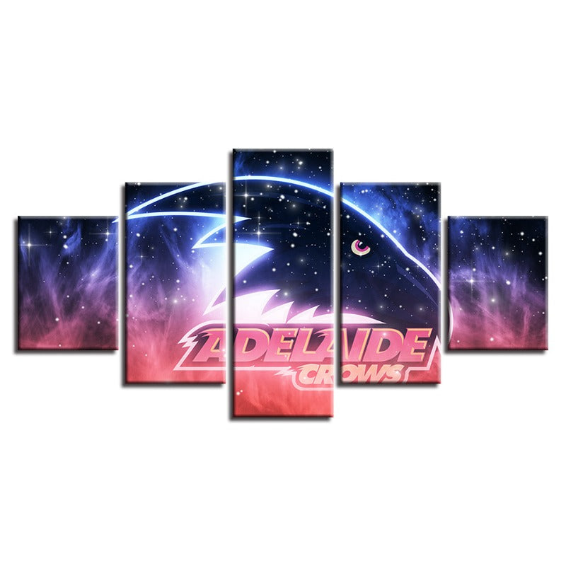 Adelaide Crows Galaxy 5-delt - lerret veggkunst maleri | Skanto