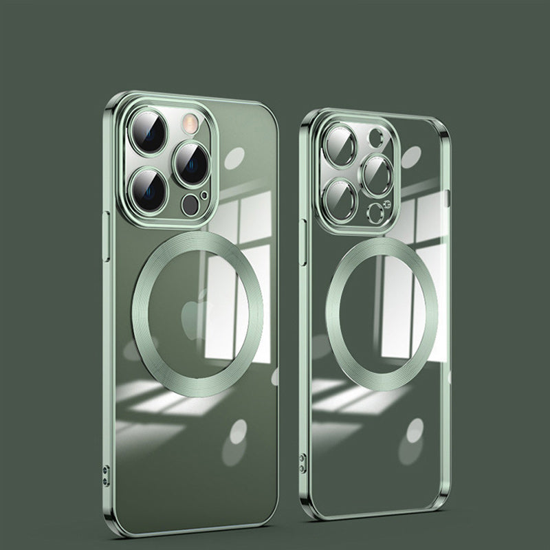 Skanto | Elektropolerings trådløs magnetisk ladende alt-i-ett linseetui for iPhone
