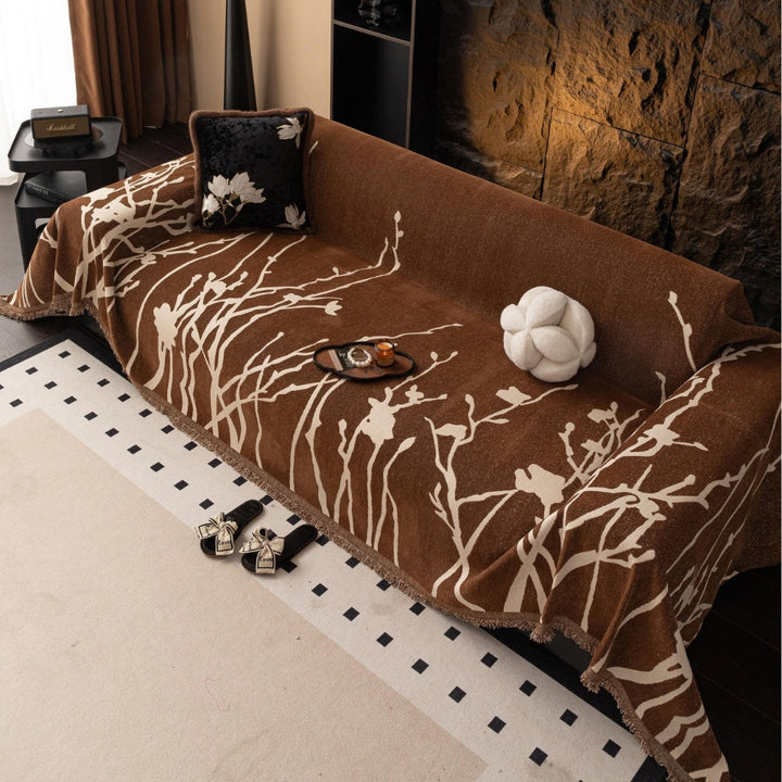 Skanto | Twilight Branches Chenille Sofa Cover