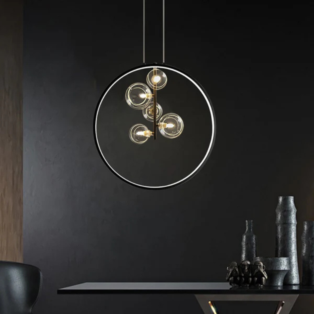 Skanto | Minimalistisk Svart Pendellampe