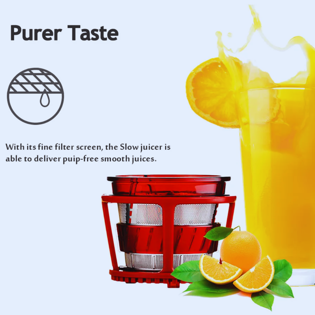 Skanto | Kaldpresset Slow Juicer – Nyt glatt, fiberfri fersk juice