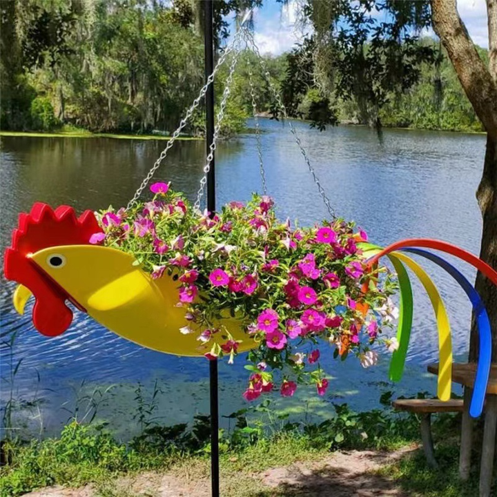 GardenChicken Hängetopf – Die hübsche Dekoschale für Blumen und Kräuter