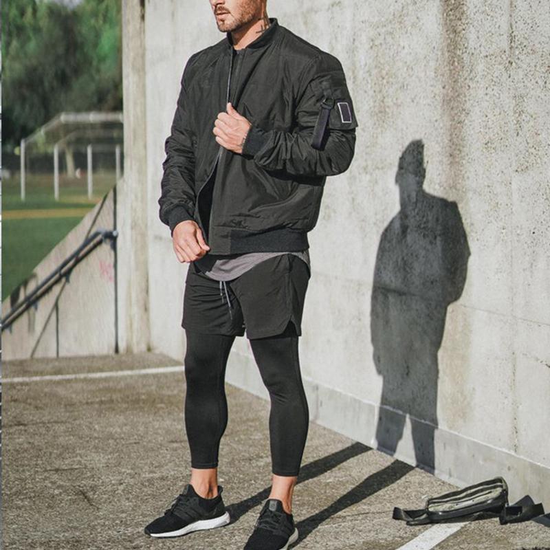Skanto | Herre trening shorts med leggings