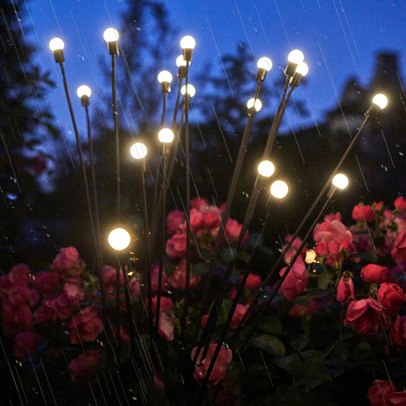 Skanto | LED Sollys for Hage med Fleksible Lyskuler – Vanntett Dekorativt Lys for Bed og Stier