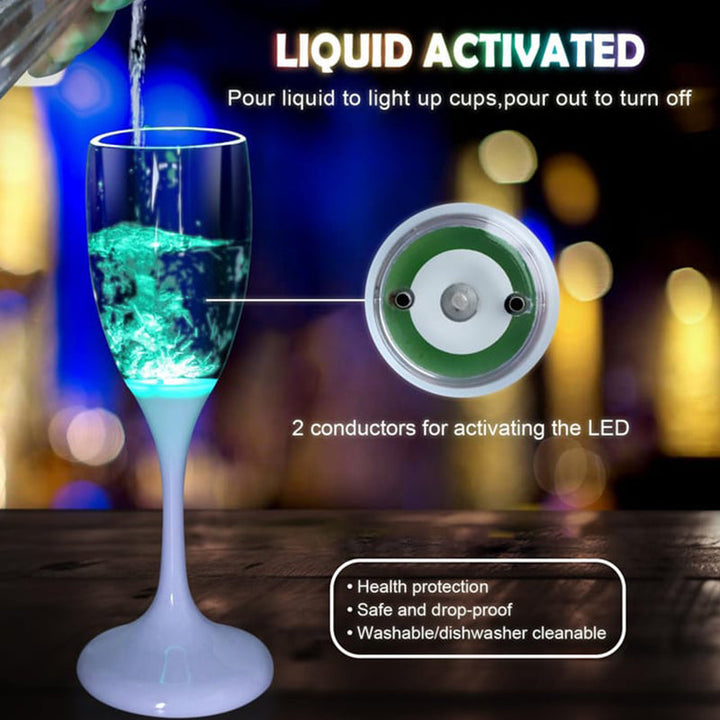 Skanto | LED belyst champagneglass
