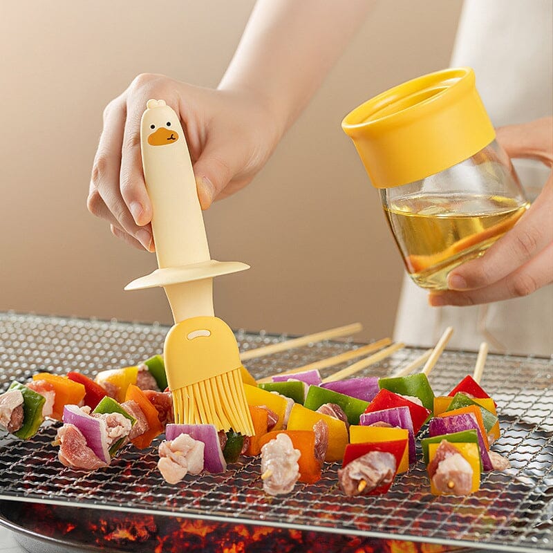 Oljedispenser med pensel for BBQ | Skanto