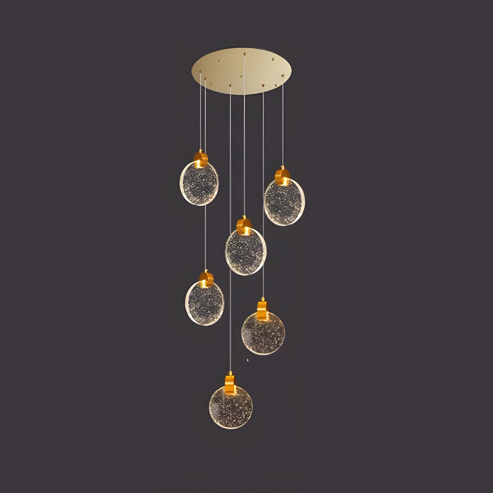 RayonsD’Or – Glass Ceiling Lamp for Elegant Atmosphere Skanto